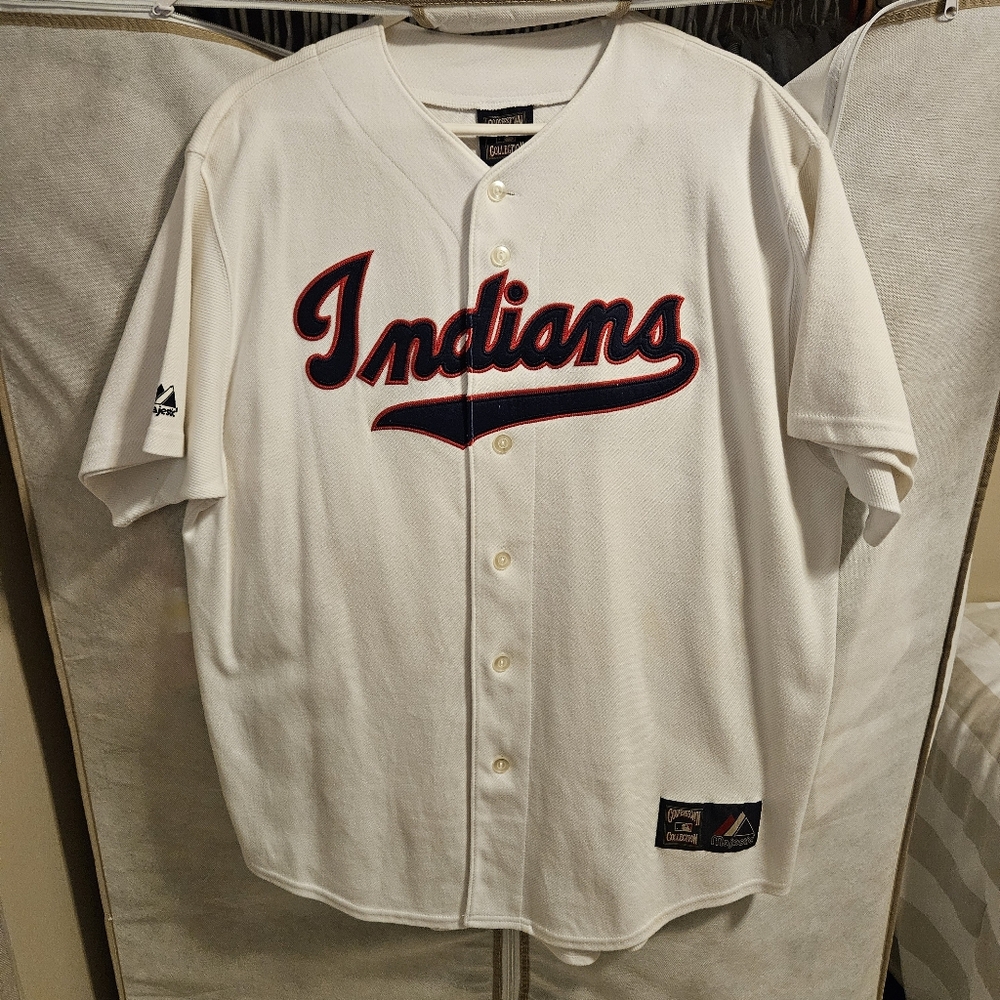 Vintage Cleveland Indians Cooperstown Collection Majestic Jersey